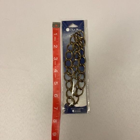 18” Large Gold Tone Metal Chain - Picture 4 of 4